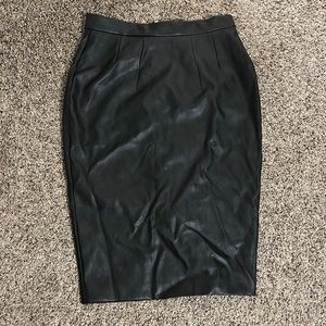 Vixen Bad Girl Vegan Leather Pencil Skirt